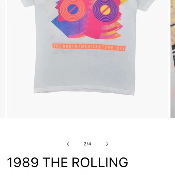 The Rolling Stones White Short Sleeve Tee
